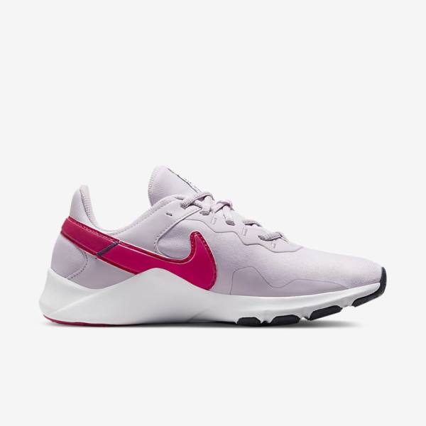 Nike Legend Essential 2 Sportschuhe Damen Weiß Blau Rosa | NK635TSY