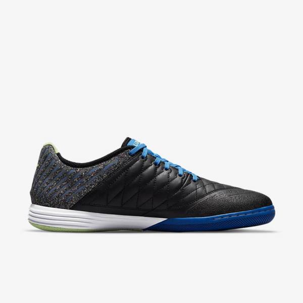 Nike Lunar Gato II IC Indoor Court Fußballschuhe Herren Schwarz Hellblau Hellgrün | NK657QJD