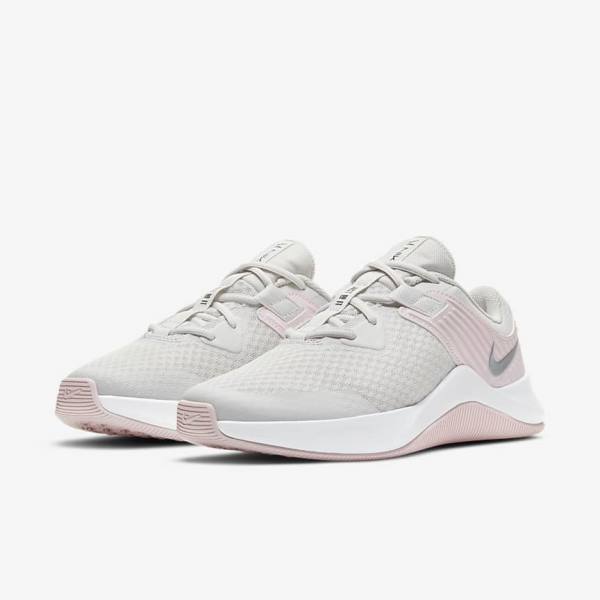 Nike MC Trainer Sportschuhe Damen Platin Rosa Weiß Metal Silber | NK395XJL