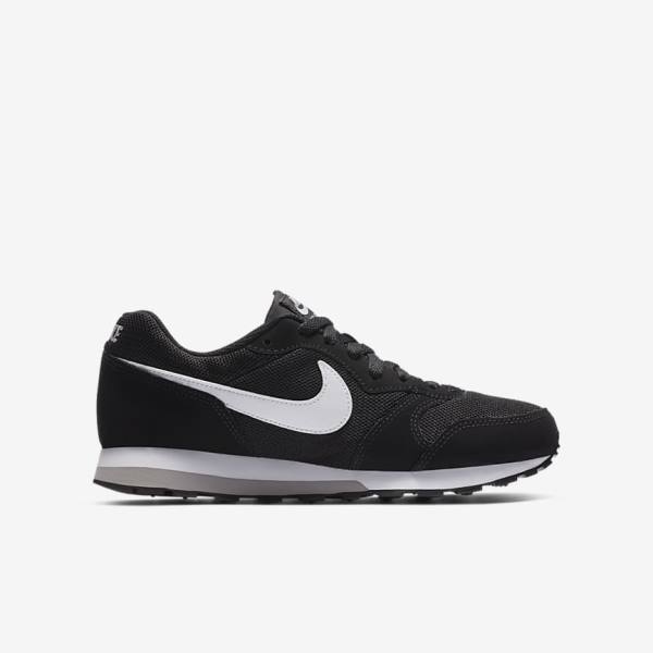 Nike MD Runner 2 Older Sneakers Kinder Schwarz Grau Weiß | NK165KSA