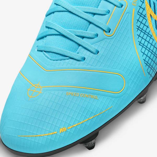 Nike Mercurial Superfly 8 Academy SG-PRO Anti-Clog Traction Soft-Grounds Fußballschuhe Herren Blau Orange | NK406GHJ