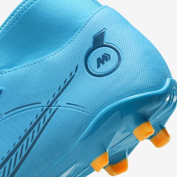 Nike Mercurial Superfly 8 Club MG Multi-Grounds Fußballschuhe Damen Blau Orange | NK128FVY