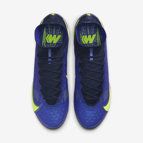 Nike Mercurial Superfly 8 Elite FG Firm-Grounds Fußballschuhe Damen Blau | NK261GKP