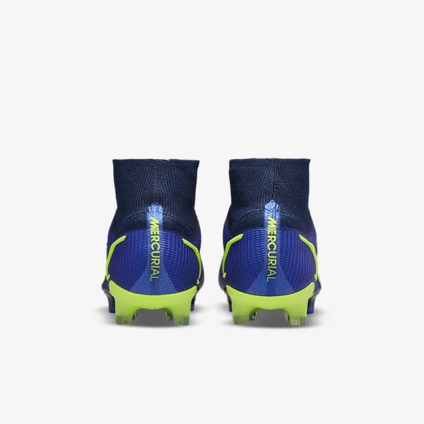 Nike Mercurial Superfly 8 Elite FG Firm-Grounds Fußballschuhe Damen Blau | NK261GKP