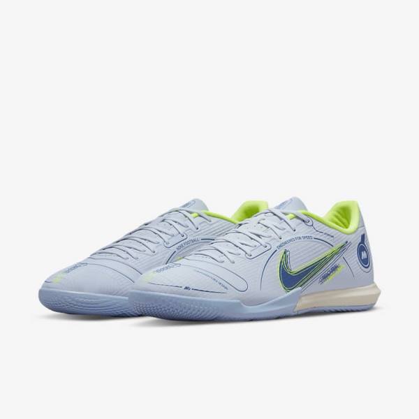 Nike Mercurial Vapor 14 Academy IC Indoor Court Fußballschuhe Herren Grau Hellblau Blau | NK845DRC