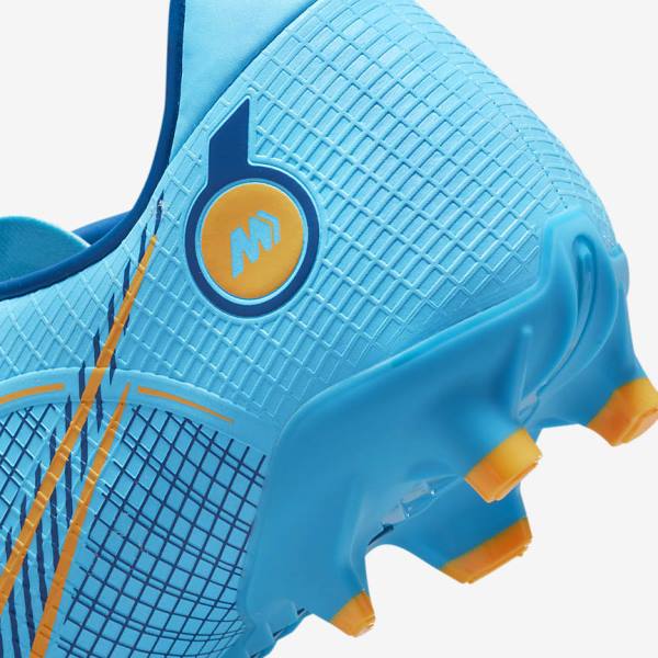 Nike Mercurial Vapor 14 Academy MG Multi-Ground Fußballschuhe Damen Blau Orange | NK026SCP