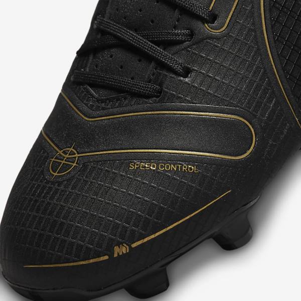 Nike Mercurial Vapor 14 Academy MG Multi-Ground Fußballschuhe Damen Schwarz Metal Silber Grau Metal Gold | NK153HVL