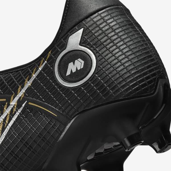 Nike Mercurial Vapor 14 Academy MG Multi-Ground Fußballschuhe Damen Schwarz Metal Silber Grau Metal Gold | NK153HVL