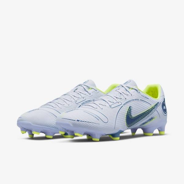 Nike Mercurial Vapor 14 Academy MG Multi-Ground Fußballschuhe Damen Grau Hellblau Blau | NK586FGK