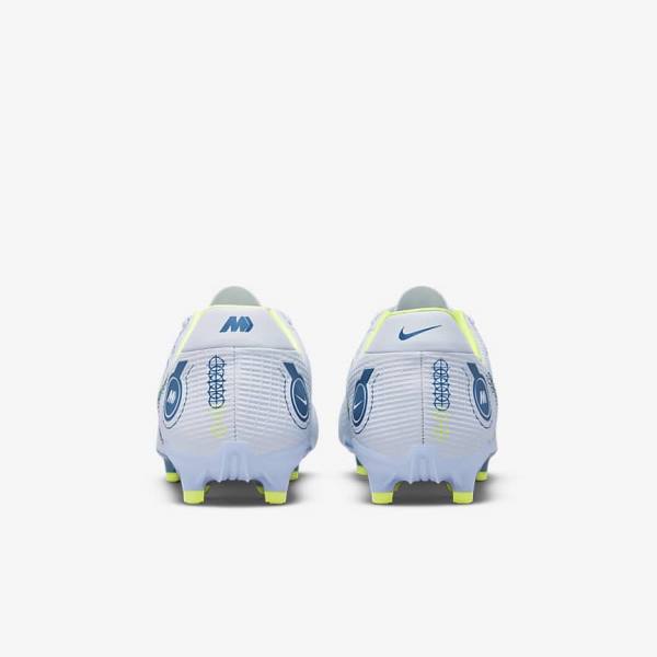 Nike Mercurial Vapor 14 Academy MG Multi-Ground Fußballschuhe Damen Grau Hellblau Blau | NK586FGK