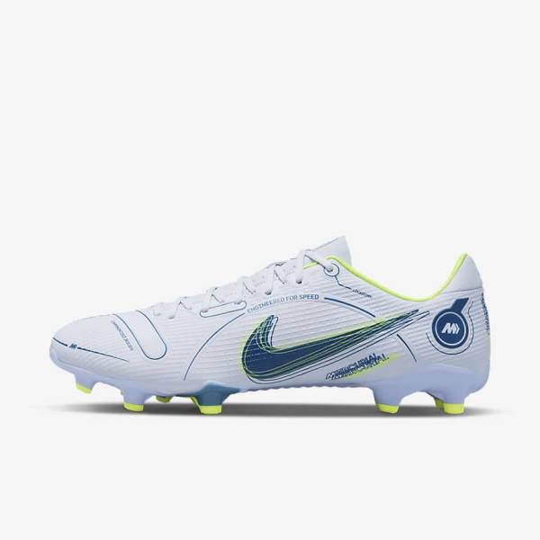 Nike Mercurial Vapor 14 Academy MG Multi-Ground Fußballschuhe Damen Grau Hellblau Blau | NK586FGK