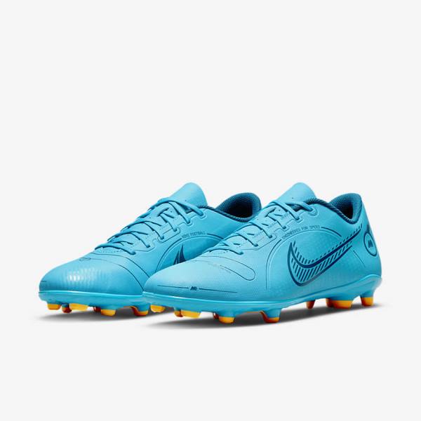 Nike Mercurial Vapor 14 Club MG Multi-Ground Fußballschuhe Damen Blau Orange | NK892DQZ