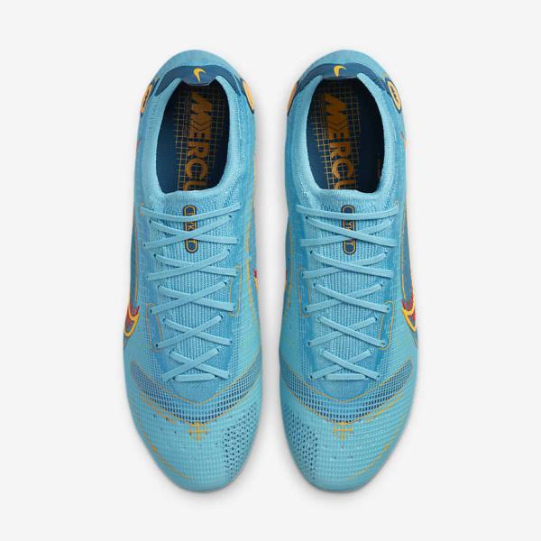 Nike Mercurial Vapor 14 Elite AG Artificial-Grounds Fußballschuhe Damen Blau Orange | NK620OWB