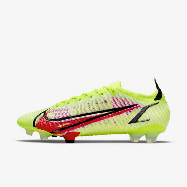 Nike Mercurial Vapor 14 Elite FG Firm-Ground Fußballschuhe Herren Schwarz Hellrot | NK937UKF