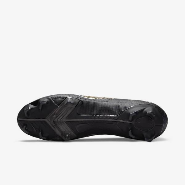 Nike Mercurial Vapor 14 Pro FG Firm-Ground Fußballschuhe Damen Schwarz Metal Silber Grau Metal Gold | NK849TBC