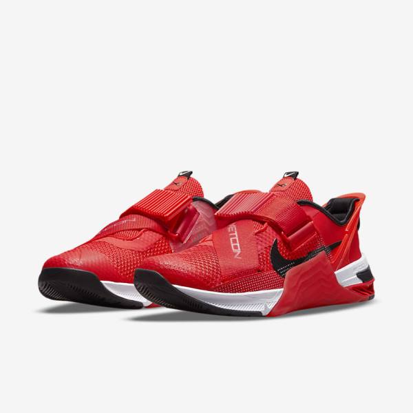 Nike Metcon 7 FlyEase Sportschuhe Damen Rot Weiß Schwarz | NK519SXY