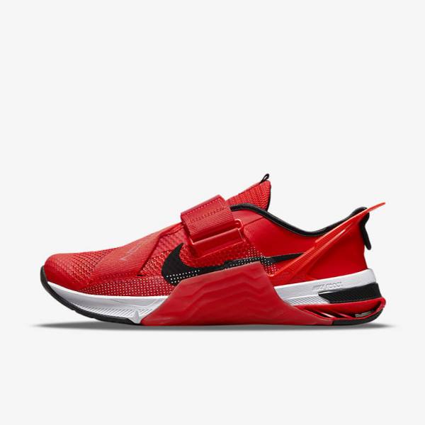 Nike Metcon 7 FlyEase Sportschuhe Damen Rot Weiß Schwarz | NK519SXY