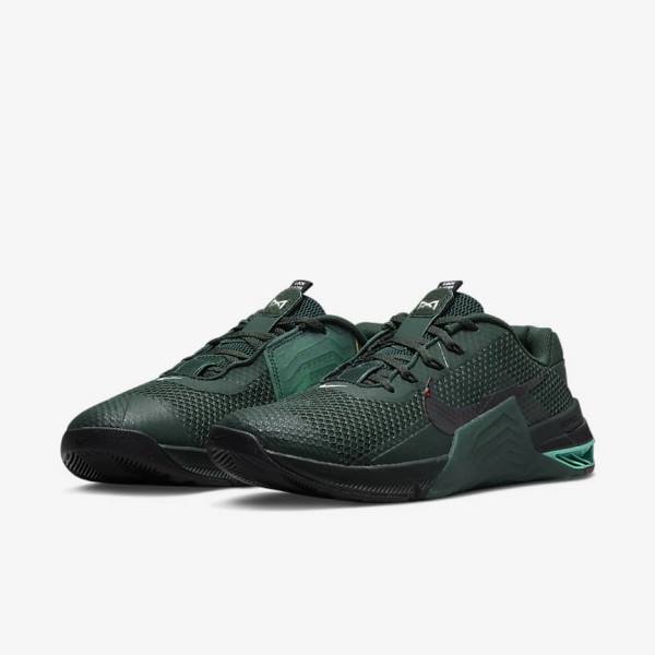 Nike Metcon 7 Sportschuhe Damen Grün Türkis Schwarz Mehrfarbig | NK142UEO