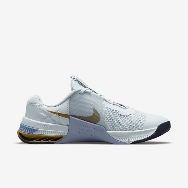 Nike Metcon 7 Sportschuhe Damen Platin Metal Gold | NK271WQK