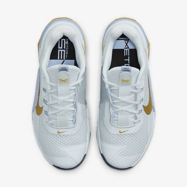 Nike Metcon 7 Sportschuhe Damen Platin Metal Gold | NK271WQK