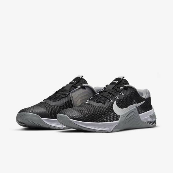 Nike Metcon 7 Sportschuhe Herren Schwarz Grau Weiß Platin | NK197AYZ