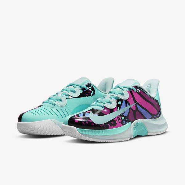 Nike NikeCourt Air Zoom GP Turbo Naomi Osaka Tennisschuhe Damen Türkis Schwarz Fuchsie Türkis | NK205XUN