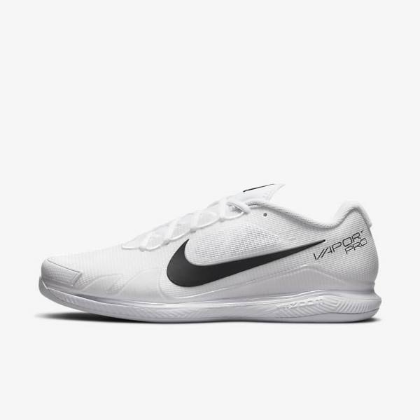 Nike NikeCourt Air Zoom Vapor Pro Carpet Tennisschuhe Herren Weiß Schwarz | NK561BOX