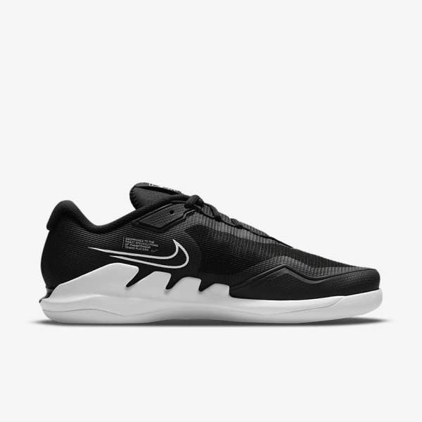 Nike NikeCourt Air Zoom Vapor Pro Carpet Tennisschuhe Herren Schwarz Weiß | NK630WAY