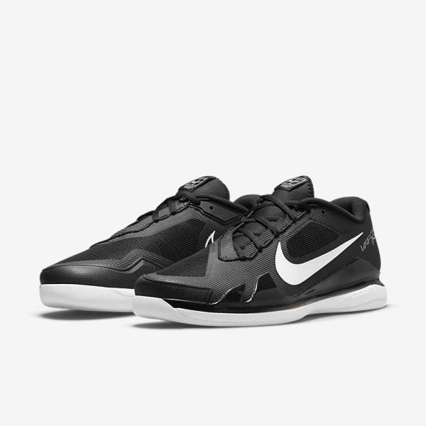 Nike NikeCourt Air Zoom Vapor Pro Carpet Tennisschuhe Herren Schwarz Weiß | NK630WAY