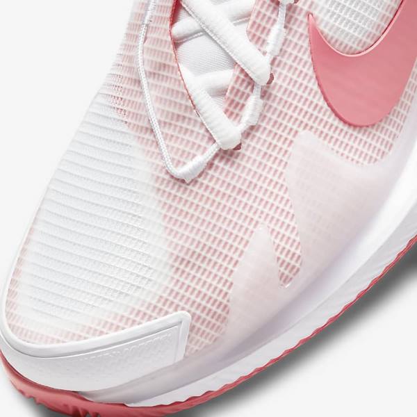 Nike NikeCourt Air Zoom Vapor Pro Clay Court Tennisschuhe Damen Weiß Rosa Hellblau | NK753ZDJ