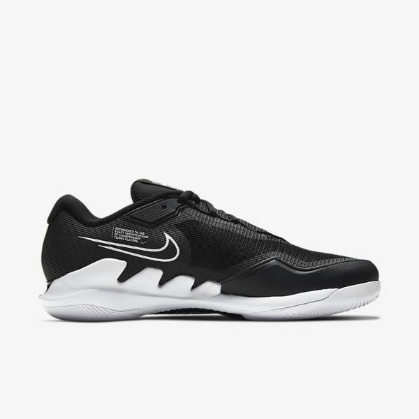 Nike NikeCourt Air Zoom Vapor Pro Hard-Court Tennisschuhe Herren Schwarz Weiß | NK540BJN