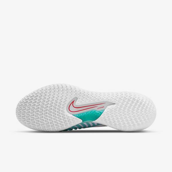 Nike NikeCourt React Vapor NXT Hard-Court Tennisschuhe Herren Weiß Rot Bordeaux Türkis | NK609LGT