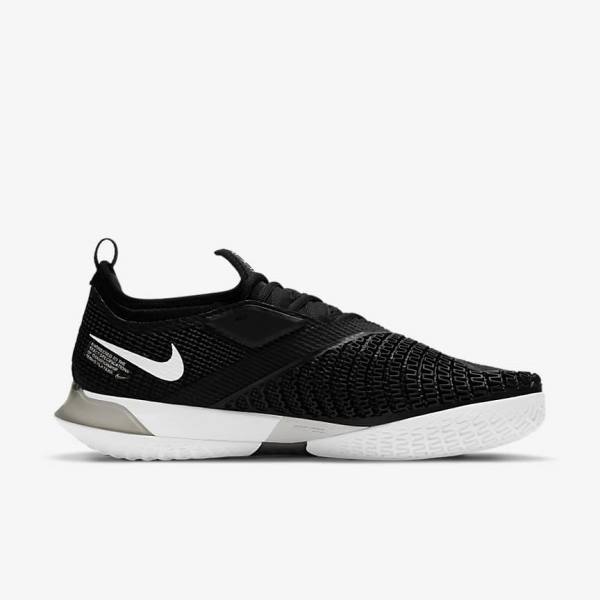 Nike NikeCourt React Vapor NXT Hard-Court Tennisschuhe Herren Schwarz Weiß | NK643LSH