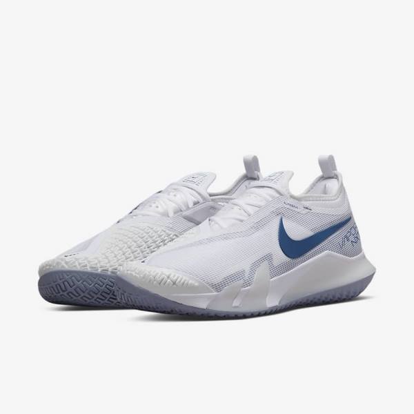 Nike NikeCourt React Vapor NXT Hard-Court Tennisschuhe Herren Weiß Navy | NK920YQT