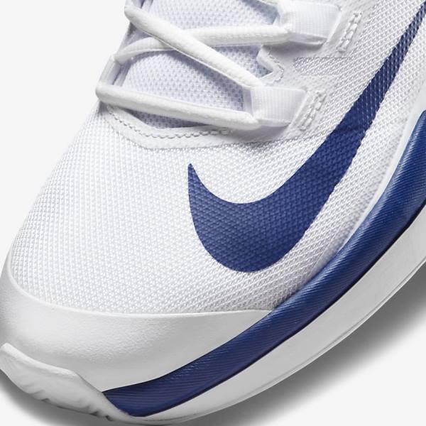 Nike NikeCourt Vapor Lite Clay Court Tennisschuhe Herren Weiß Königsblau Blau | NK901QBA