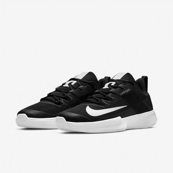 Nike NikeCourt Vapor Lite Hard Court Tennisschuhe Herren Schwarz Weiß | NK354YFN