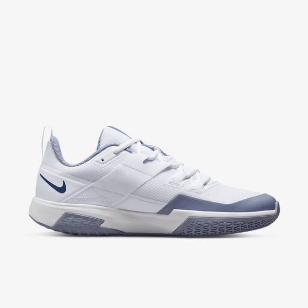 Nike NikeCourt Vapor Lite Hard Court Tennisschuhe Herren Weiß Navy | NK672HWY