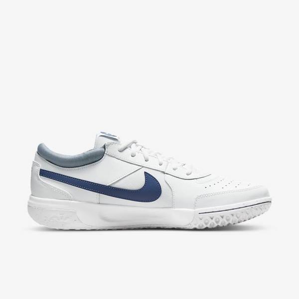 Nike NikeCourt Zoom Lite 3 Hard Court Tennisschuhe Herren Weiß Navy | NK053VWU