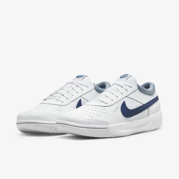 Nike NikeCourt Zoom Lite 3 Hard Court Tennisschuhe Herren Weiß Navy | NK053VWU