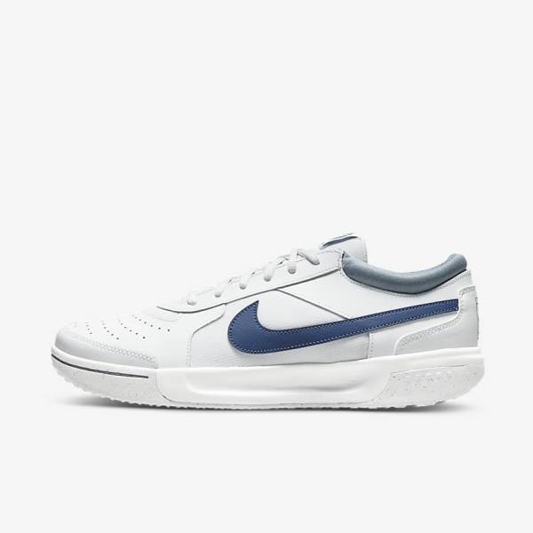 Nike NikeCourt Zoom Lite 3 Hard Court Tennisschuhe Herren Weiß Navy | NK053VWU