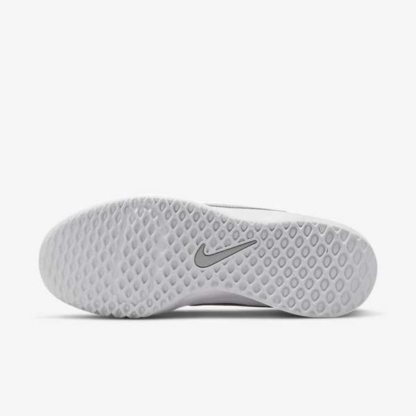 Nike NikeCourt Zoom Lite 3 Tennisschuhe Damen Weiß Metal Silber | NK582DJR