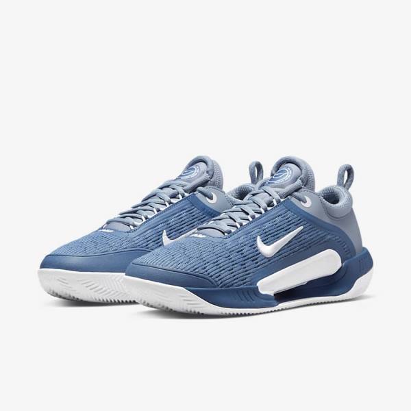 Nike NikeCourt Zoom NXT Clay Court Tennisschuhe Herren Navy Weiß | NK452MXV