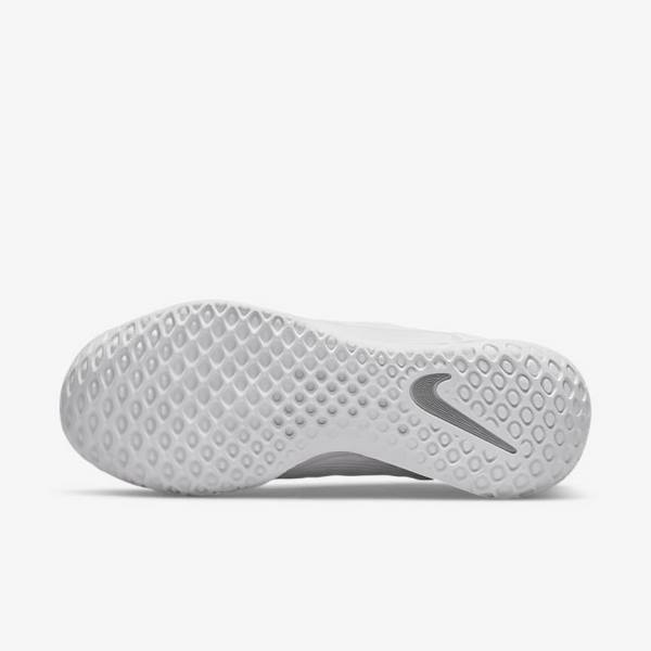 Nike NikeCourt Zoom NXT Hard Court Tennisschuhe Damen Weiß Grau Metal Silber | NK512PNU