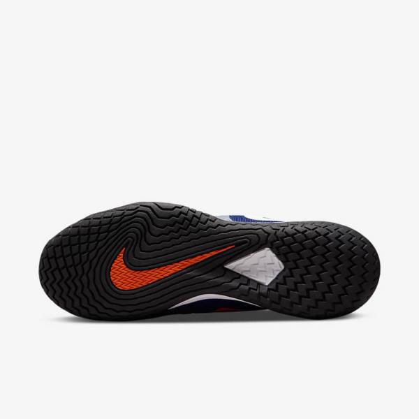 Nike NikeCourt Zoom Vapor Cage 4 Rafa Hard Court Tennisschuhe Herren Königsblau Blau Orange Schwarz Weiß | NK051ADR