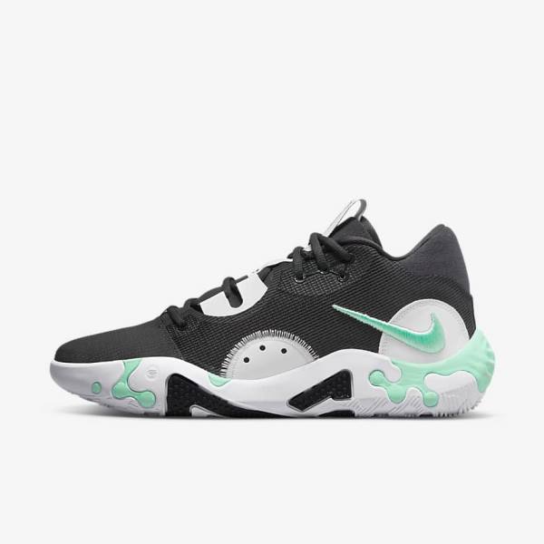 Nike PG 6 Basketballschuhe Damen Schwarz Weiß Mintfarben | NK298ZTA