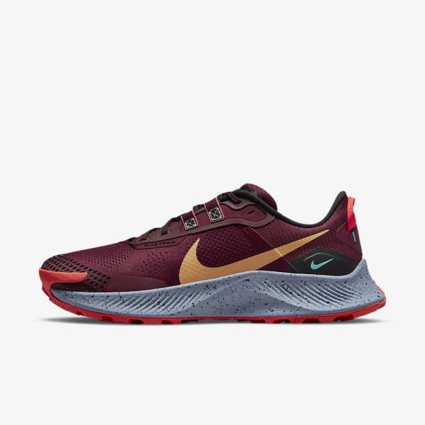 Nike Pegasus Trail 3 Trail Laufschuhe Herren Schwarz Hellrot Braun | NK672CIF