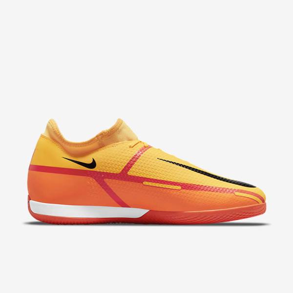 Nike Phantom GT2 Academy Dynamic Fit IC Indoor Court Fußballschuhe Damen Orange Hellrot Schwarz | NK685RAU