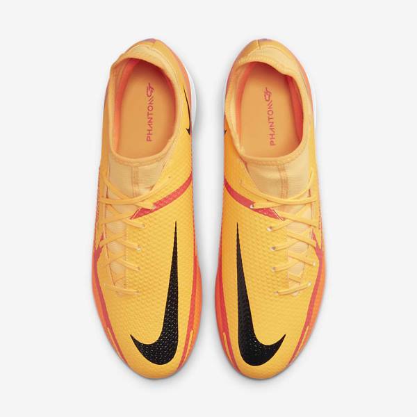 Nike Phantom GT2 Academy Dynamic Fit IC Indoor Court Fußballschuhe Damen Orange Hellrot Schwarz | NK685RAU