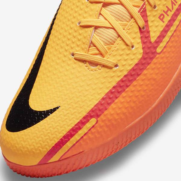 Nike Phantom GT2 Academy Dynamic Fit IC Indoor Court Fußballschuhe Damen Orange Hellrot Schwarz | NK685RAU