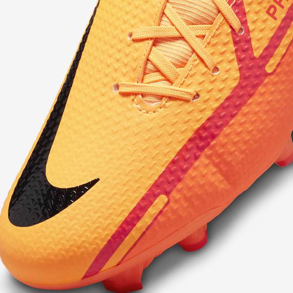 Nike Phantom GT2 Academy Dynamic Fit MG Multi-Ground Fußballschuhe Damen Orange Hellrot Schwarz | NK750AWE